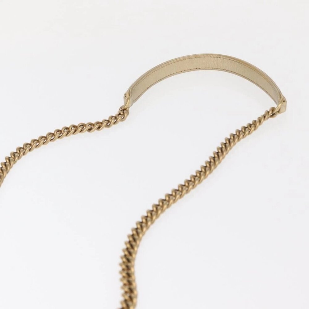 CHANEL Chain Shoulder Bag Lamb Skin Gold CC - Picture 10 of 16
